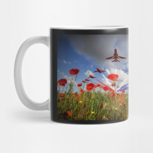 Red Arrows Poppy Fly Past Mug